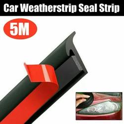 5Meters Car Seal Automotive Door Weatherstripping Door Rubber Seal Strip Inclined T-Shaped Car Sound Rubber Sealing Accessories