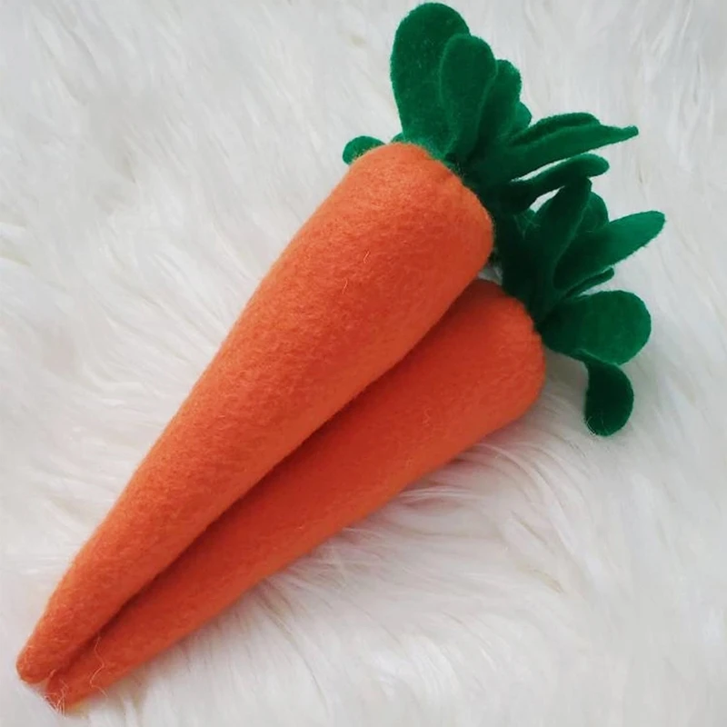 Non Woven Carrot Easter Decorations Carrot Party Decorations Artificial Carrot Fruits Easter Toys Gift Garden Decoration