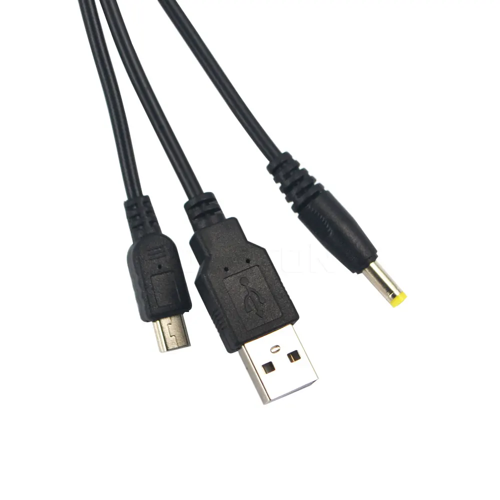 New 2 in 1 USB Data Cable + Charger Cable Cord For PSP 2000 3000 Gaming Accssories