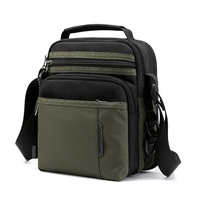 AOTIAN-bandolera de nailon para hombre, bolso de hombro, informal, ligero, de viaje