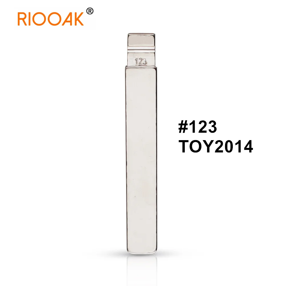 10pcs/lot #123 lishi TOY2014 Metal Blank Uncut Flip KD VVDI Remote Key Blade for TOYOTA New Models COROLLA LEVIN