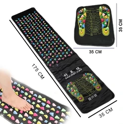 Foot Massager Mat Feet Acupressure Relaxation Pain Relieve Points Reflexology Walk Stone Physiotherapy Health Care Tool