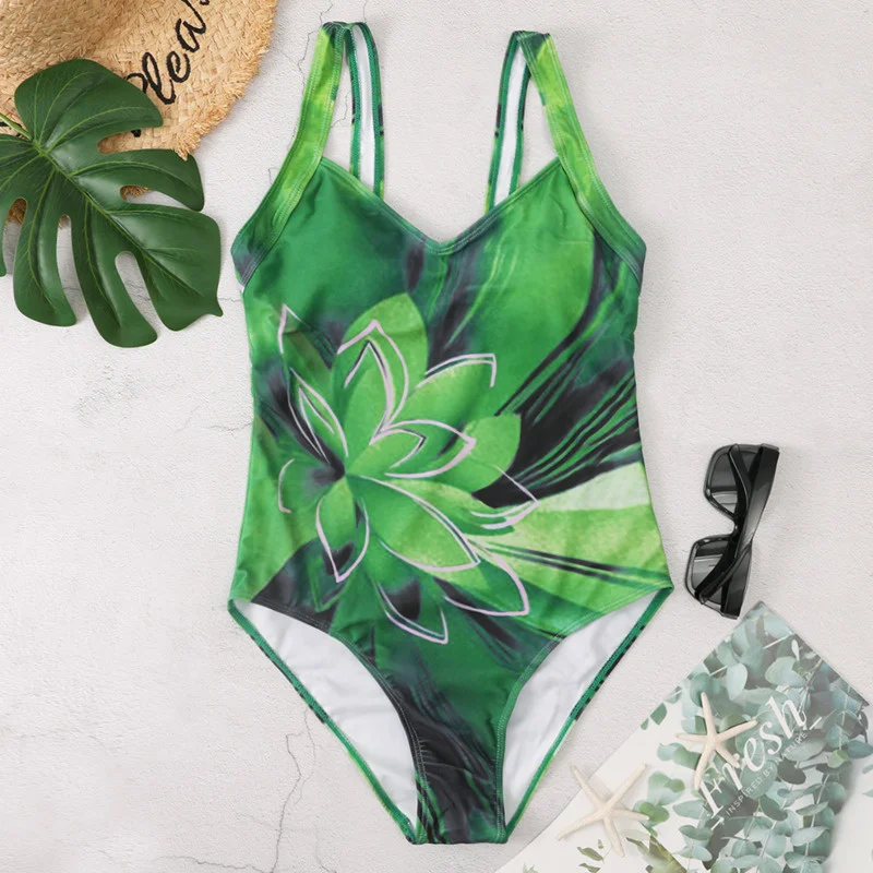 One Piece Large Swimsuits Closed Plus Size Swimwear Female Body Bathing Suit For Pool Beach Women\'s Swimming Suit 2022 Summer