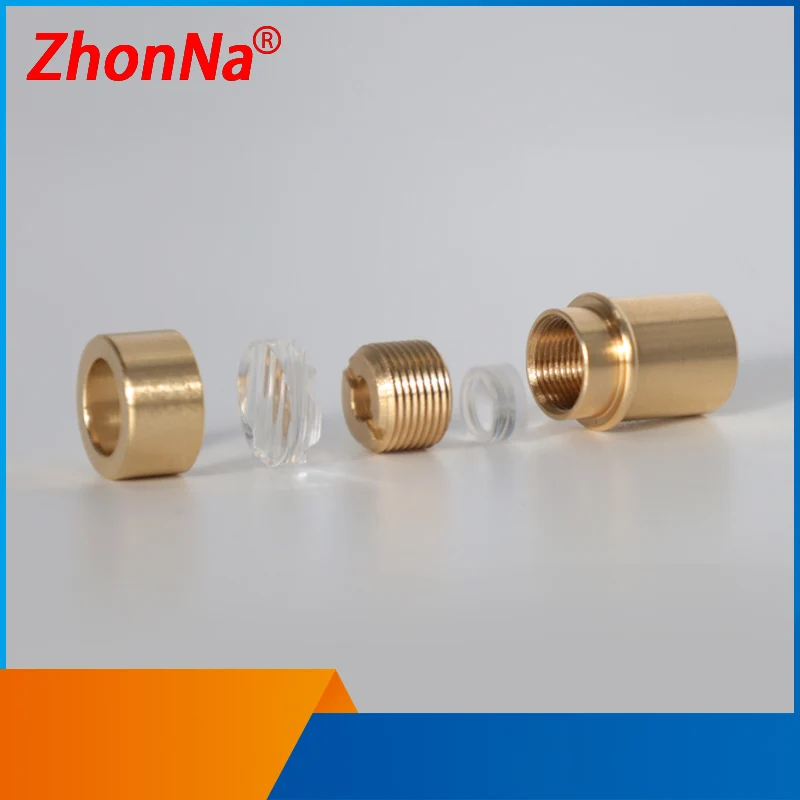 Laser module parts Holder is Used to Install the Laser Diode. It Can be with Cross  or horizontal lines Equipped    Yellow Brass