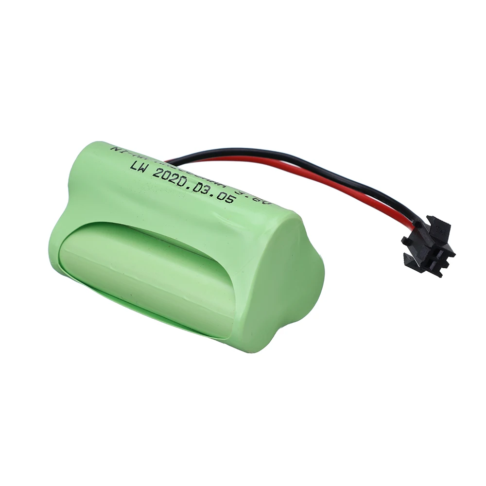 Bateria recarregável ni-mh aa 3.6 v 2800 mah da arma ni-mh dos trens dos tanques do carro do brinquedo de 3.6 v 2800 mah com carregador para rc