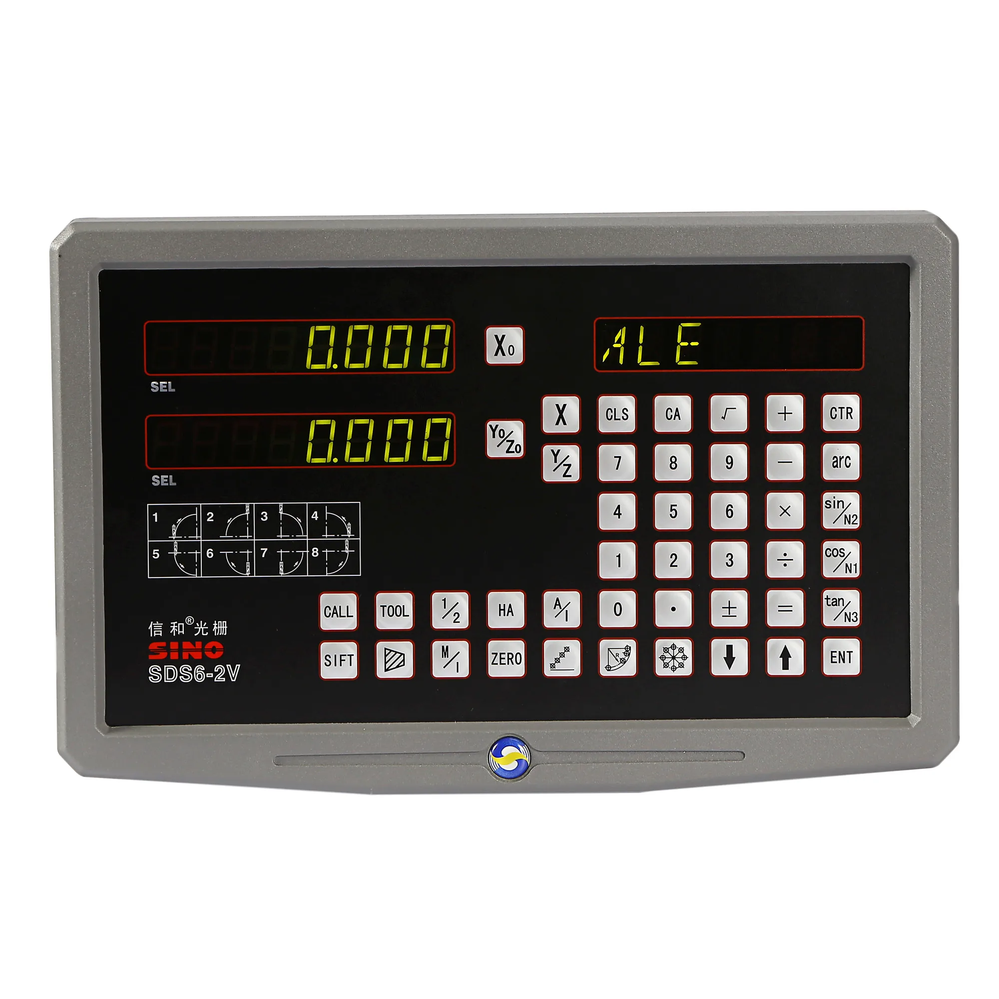 Imagem -03 - Sino Sds62v Eixos Dro Digital Readout Display com Caixa de Metal Torneamento Torno Broca Fresadora Contadores para Escala Linear