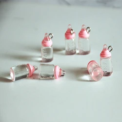 10Pcs 10*23mm Resin Milk Bottle Charm,Enamel Charm,Baby Milk Bottle Charm,Charm Earring Pendant Jewelry Craft Supplies