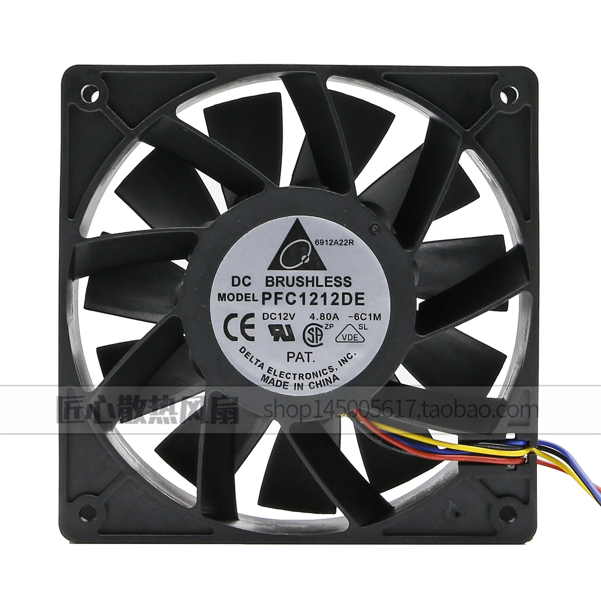 Original PFC1212DE 12038 12V 4.8A 12CM super large air volume double ball violent cooling fan Ant S7 S9 mining machine