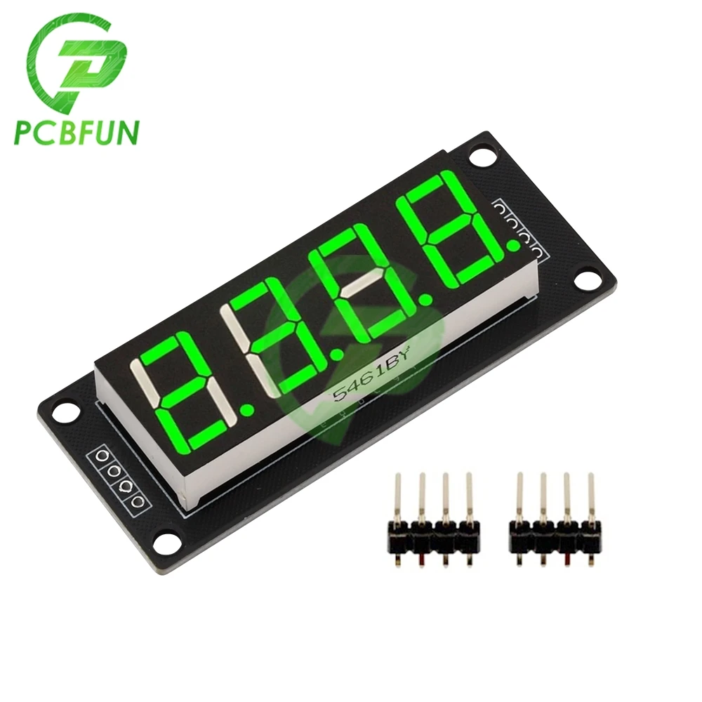 0.56 inch 4-Digit 7-segment LED Digital Tube TM1637 Driver IC Display Module 5V TM1637.h Display For Arduino Digital I/O 2 Pins