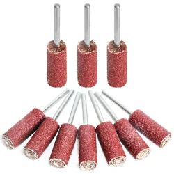 10pcs Sanding Drum 80-400 Grit with 3mm Mandrel for Dremel Rotary Tools Abrasive Tools Sanding Bands Sanding Head