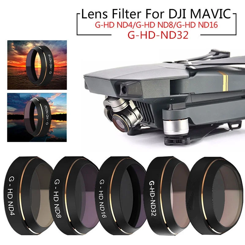 HD ND4 ND8 ND16 ND32 ND64 Lens Filter Drone Quadcopter Parts Accessories For DJI MAVIC Pro