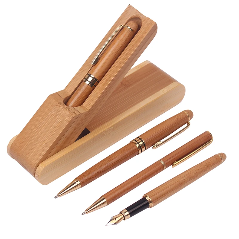 Straight Liquid Ballpoint Pen Calligraphy Pen Learn Stationery School Supplies Student Teacher Gift Handmade Bamboo Fountain Pen