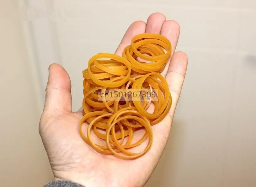 Diameter 3cm Small Wide Brown Elastic Rubber Band For Packing Packaging