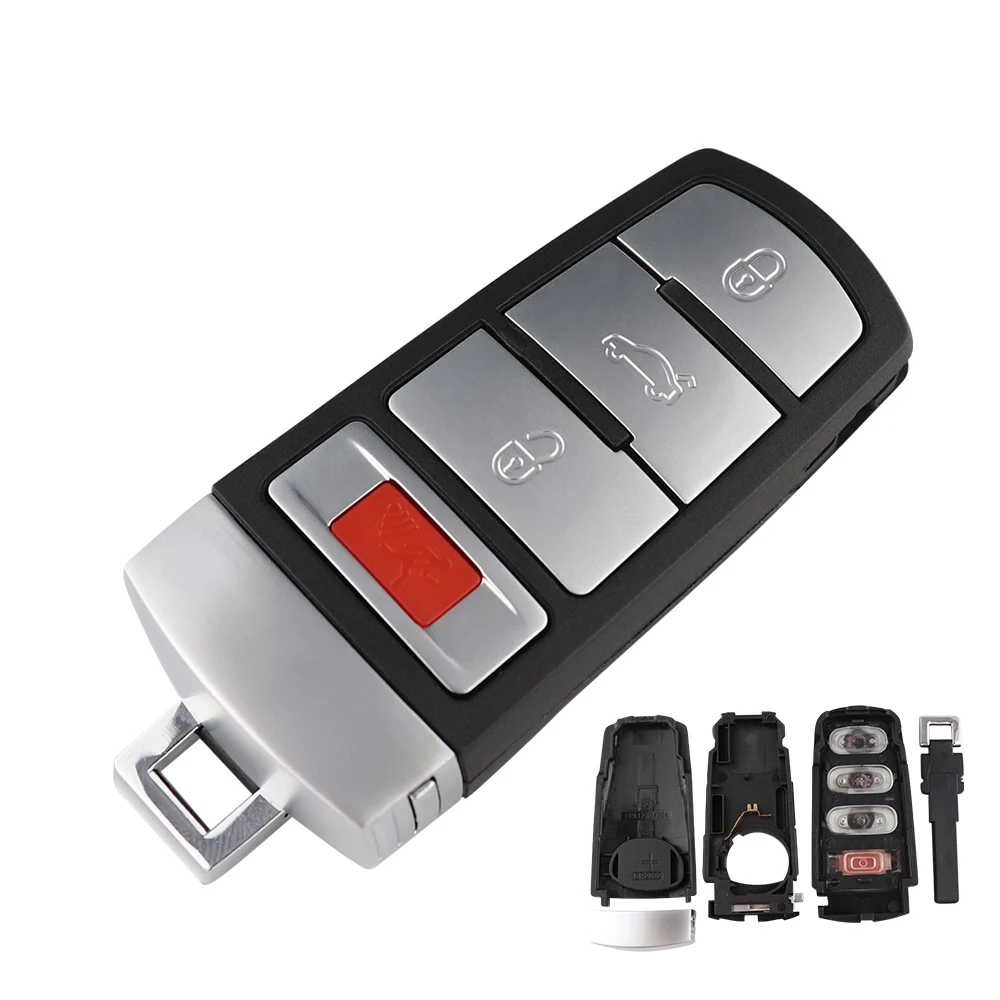 YIQIXIN 4 Buttons Smart Remote Key Keyless Case Fob For VW For Volkswagen Passat B6 3C B7 Magotan CC 2006-2015 Car Key Shell