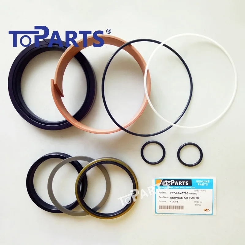 PW210 707-98-45700 Hydraulic Wheel Excavator Outrigger Cylinder Repair Seal Kit