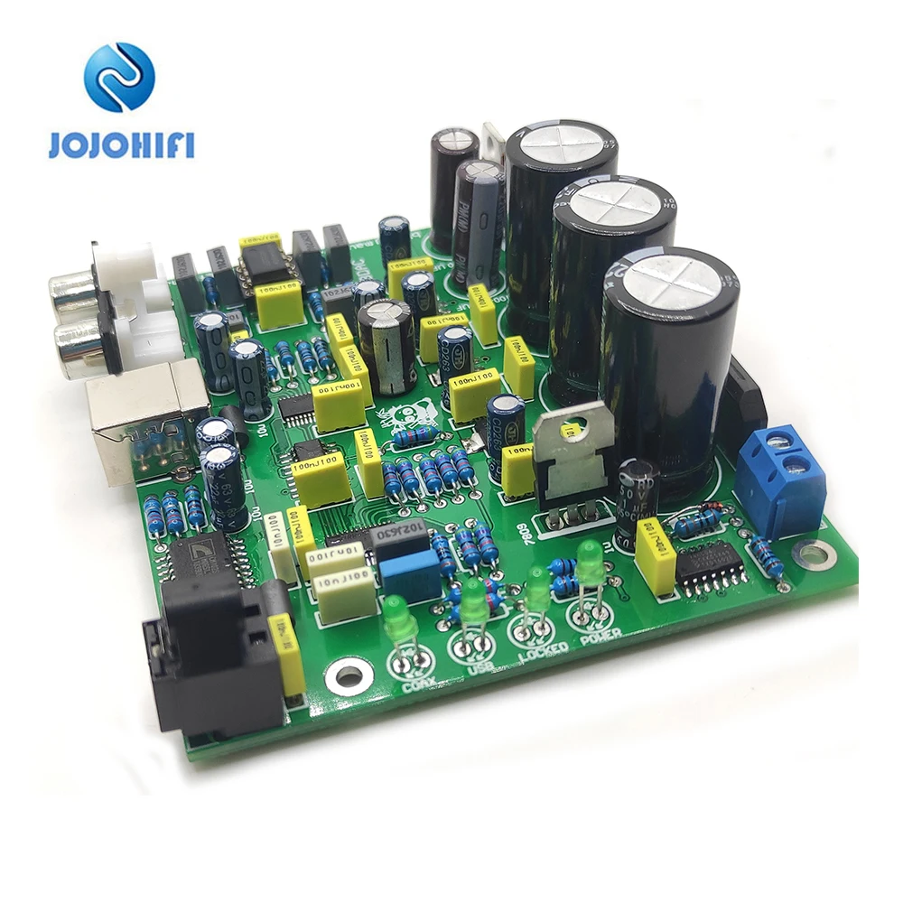 

CS4398 DAC Board with USB Optical Fiber 24/192K Decoder Board AC15V 32K-192K/24BIT Finished Board