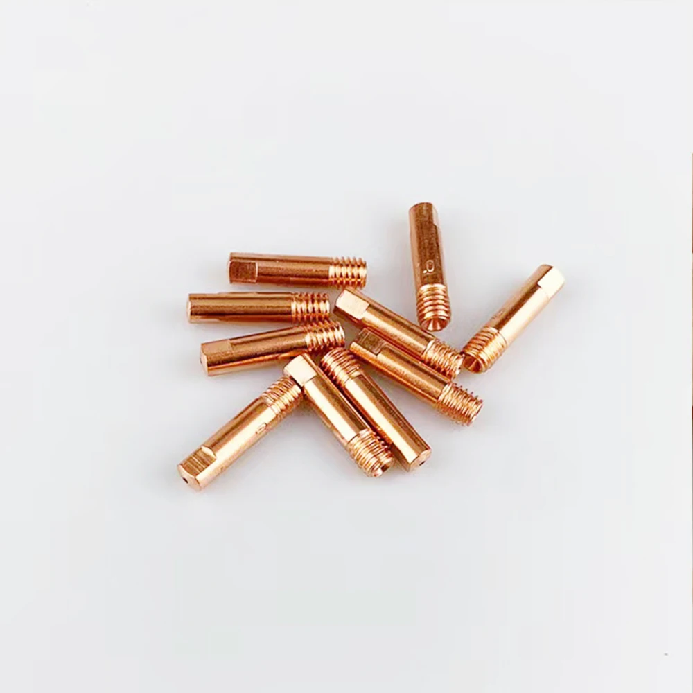 20pcs 14AK 15AK Mig mag torcia per saldatura pistola punta di contatto M6 rame 0.6/0.8/1.0/1.2mm