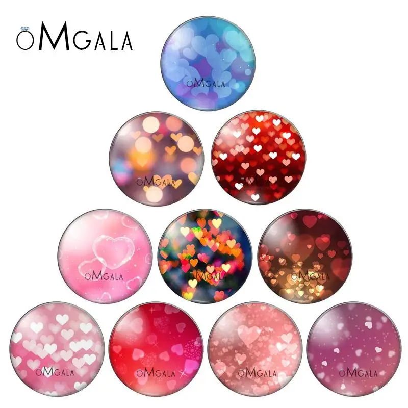 

Shiny Beauty Love hearts Stars 8mm/10mm/12mm/18mm/20mm/25mm Round photo glass cabochon demo flat back Making findings