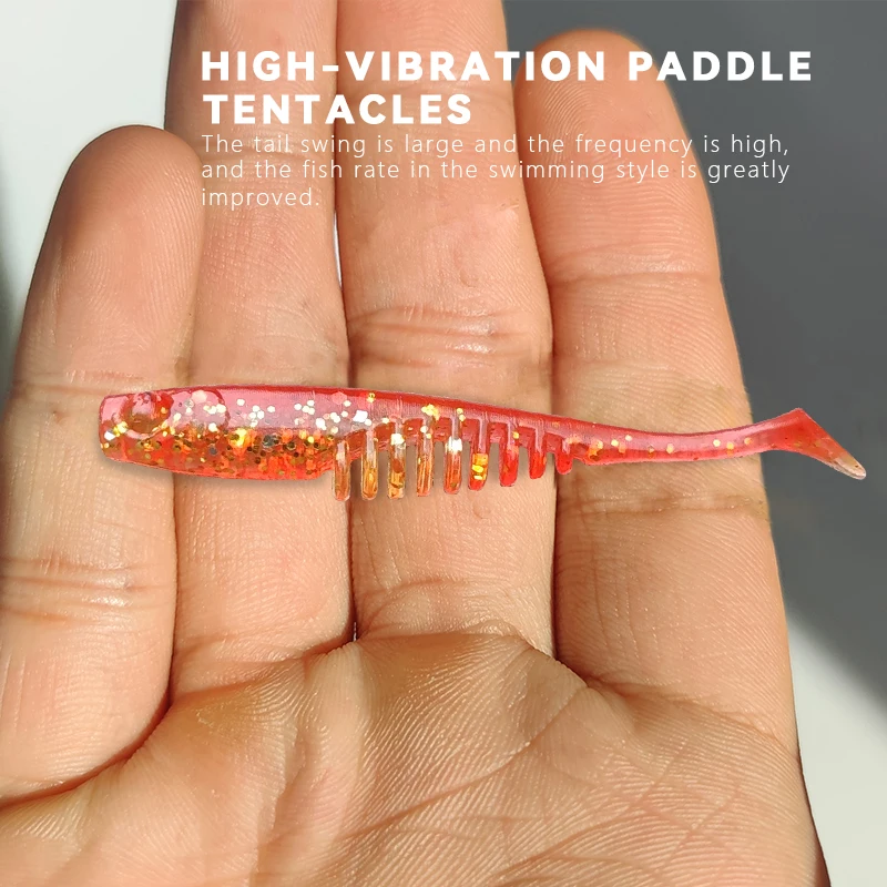 HAIMALUO Swimbait doble color cola en T para jigging