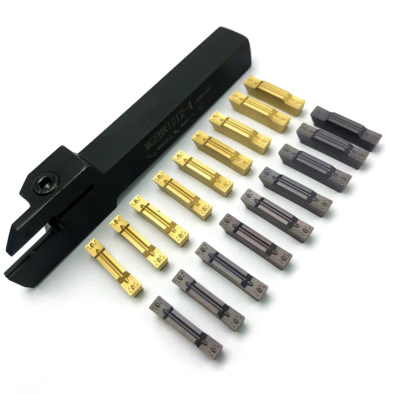 MGEHR1010 MGEHR1212 Grooving Tools Holder +10pcs MGMN150 MGMN200 Carbide Grooving Inserts Turning Tool CNC Cutting Tool
