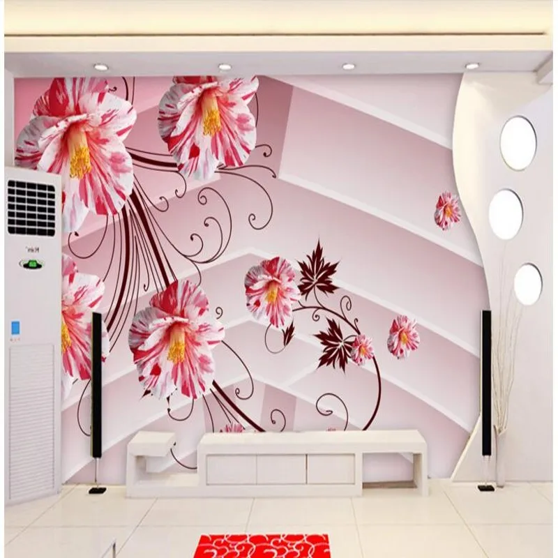 wellyu Personalized custom wallpaper large flowers 3D HD TV backdrop bedroom bedroom wall wallpaper 3d