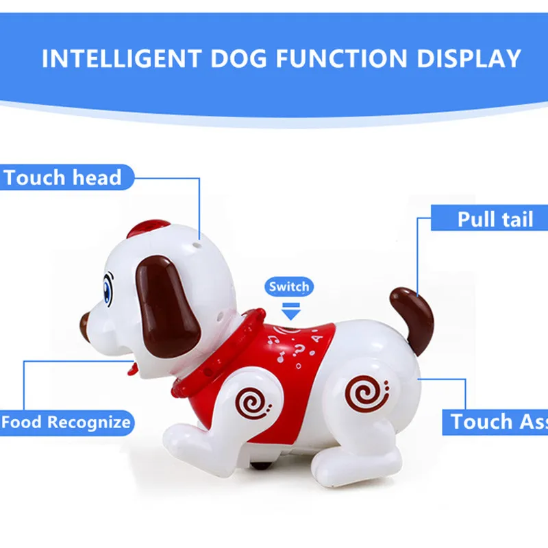 Control remoto inteligente para niños, juguete inteligente para perro, gato, Robot, Animal, juguete con baile en movimiento, juego con Sensor táctil