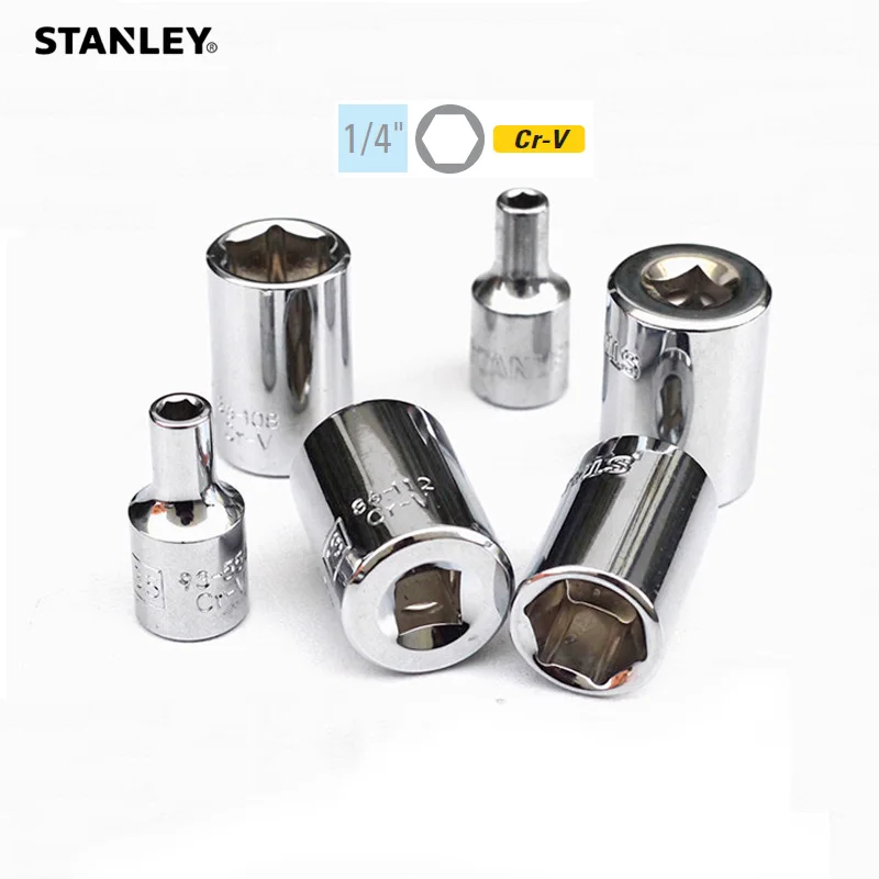 Stanley 1-Piece 6PT 1/4 drive metric socket 3.5mm 4mm 4.5mm 5mm 5.5mm 6mm 7mm 8mm 9mm 10mm 11mm to 14mm socket hand tools brands