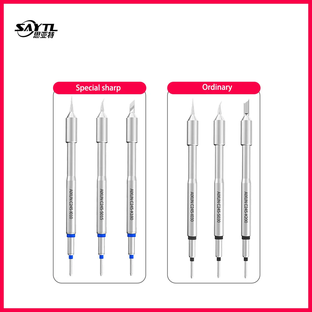 Universal JBC C245 Soldering Iron Tip T245-A Handle Welding Nozzle Grip Compatible With JBC T245 And AIXUN T3A Soldering Station