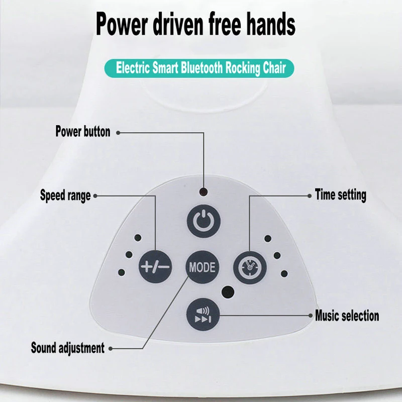 Электрический детское кресло-качалка дистанционного Управление детские качели батут для новорожденных Колыбель для качелька кресло-качалка с подходит для ответа на звонки и прослушивания музыки