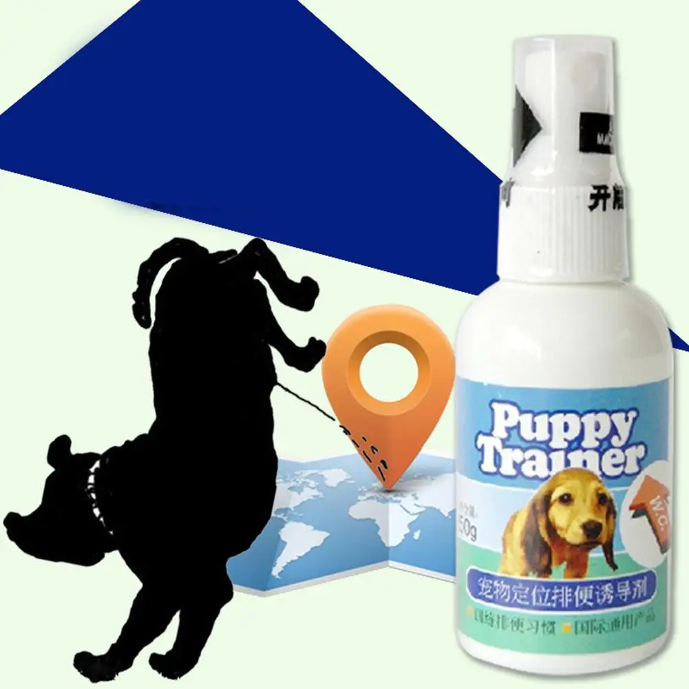 50ML สุนัขไม่เต็มเต็งการฝึกอบรมสเปรย์ไม่เต็มเต็ง Trainer Pet Corrector ท่องเที่ยวสัตว์เลี้ยง Pee ที่จุดคงที่ปัสสาวะ Trainer สำหรับสุนัขแมว
