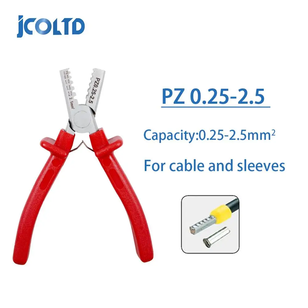 Crimping Tube Terminal Pliers 0.25-35mm Mini Crimper Pliers electrical Terminal Crimping Tools