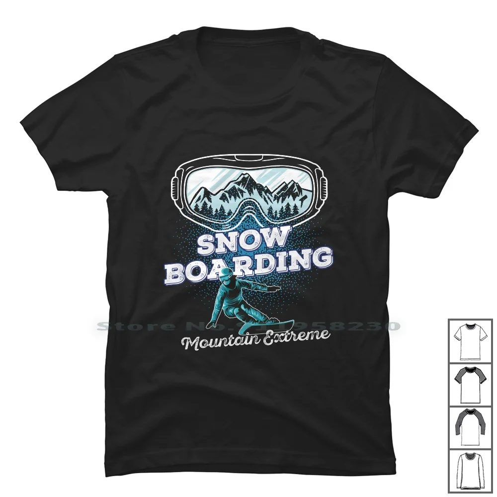 Snow Boarding Mountain Extreme T Shirt 100% Cotton Mountain Boarding Extreme Slide Skate Mount Board Snow Slip Boar Now Boa