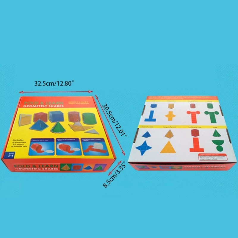 8 قطعة هندسية نموذج تفكيك مكعب اسطوانة مخروط لعبة الرياضيات الموارد التعلم