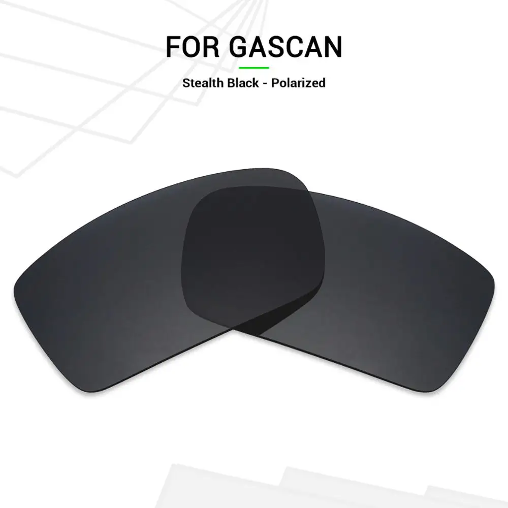 

SNARK Anti-Scratch POLARIZED Replacement Lenses for Oakley Gascan Sunglasses Stealth Black