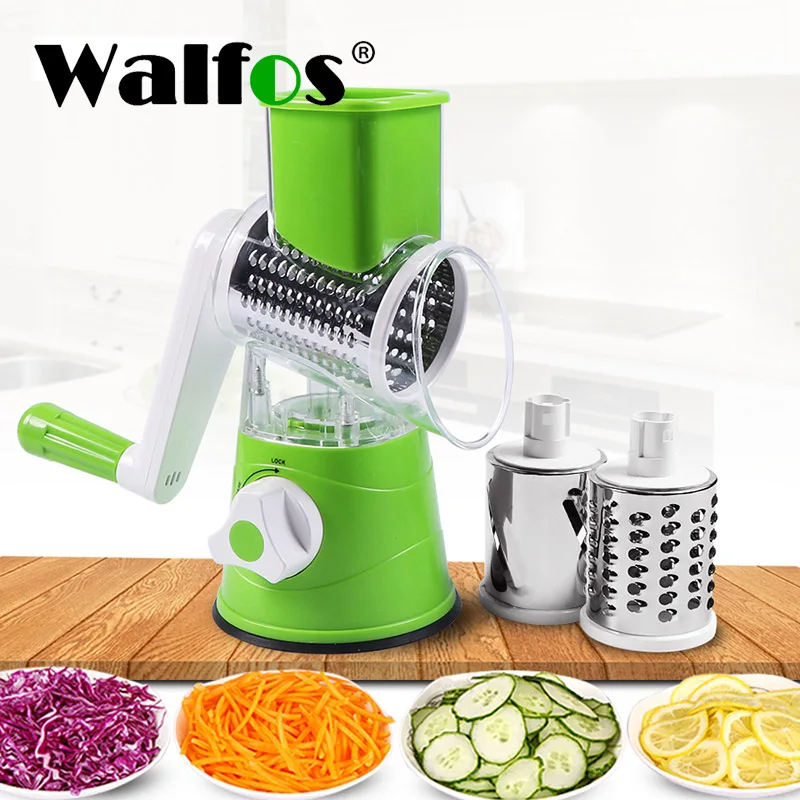 

WALFOS Mandoline Slicer 3 in 1 Multifunctional Vegetable Cutter Chopper Potato Carrot Grater Cheese Shredder Kitchen Accessories