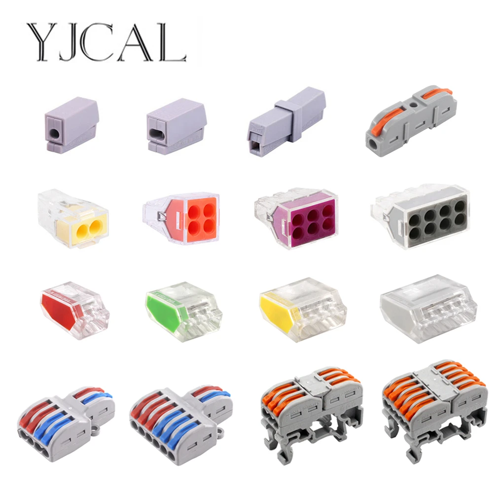 Wire Connector Push-in Terminal Electrico Block Compact Wiring Splicing Conector Eletrico Universal Electrician Tool Set China