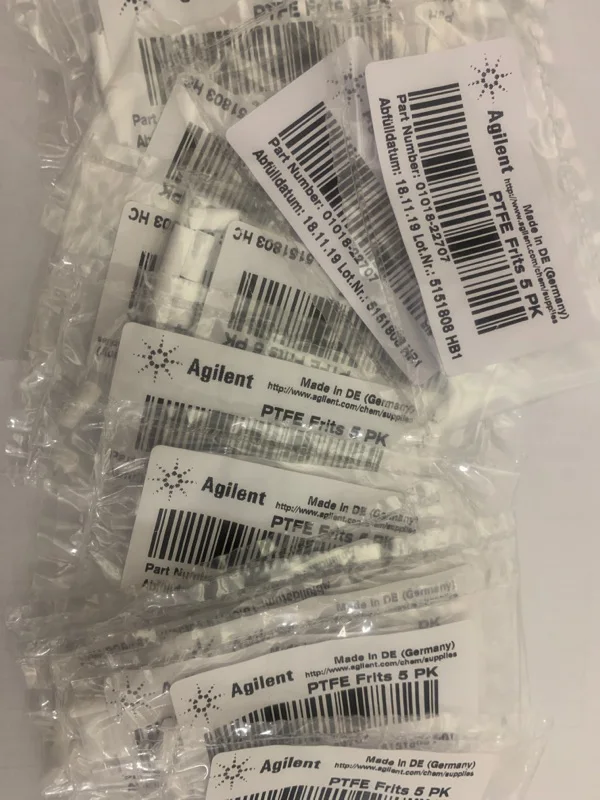 

FOR Agilent Filter Whitehead 01018-22707 PTFE Frits 5PK