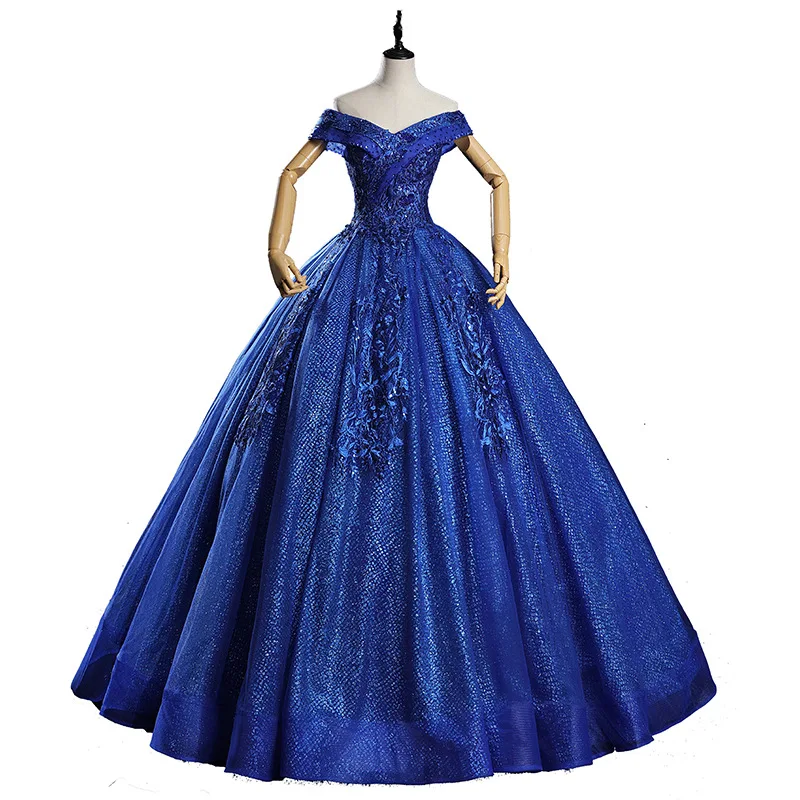 Quinceanera – robe de bal Vintage en paillettes, col en v, haut de gamme, Sexy, de luxe, nouvelle collection 2021