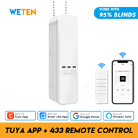 Tuya Smart Wifi Motorized Chain Roller Blinds Shades Curtain Motor App 433 RF Remote Control Work with Google Home Alexa