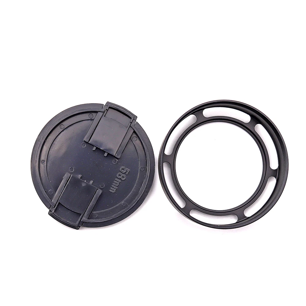 46Mm Metal Vented Lens Hood 58Mm สำหรับ Panasonic 20มม.F1.7 ASPH เลนส์อื่นๆเลนส์46มม.