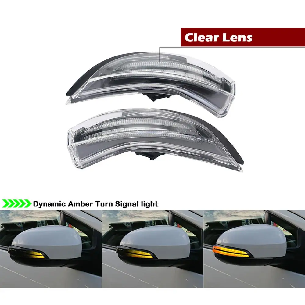 For Toyota YARIS AURIS CAMRY COROLLA PRIUS C VERSO  LED Side Rearview Mirror Light dynamic amber Turn Signal  Indicator Lamp