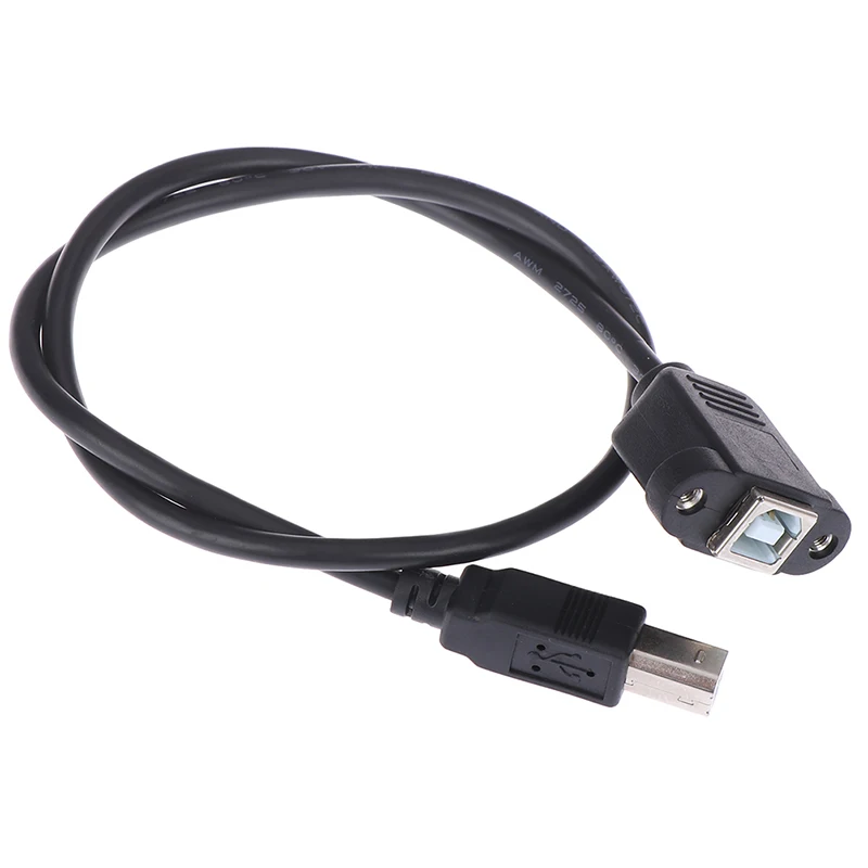 USB 2.0 Type B Male to Type B Female Printer Extension Cable With Panel Mount