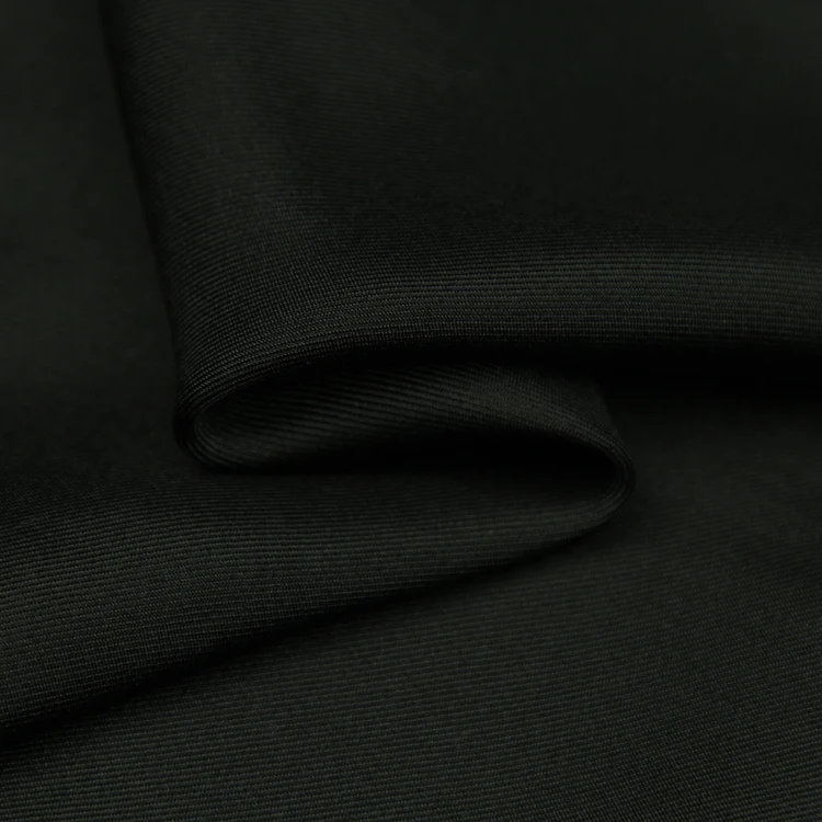 Plain black 100% silk fabric pure silk twill fabric 140cm width 16momme,STW119