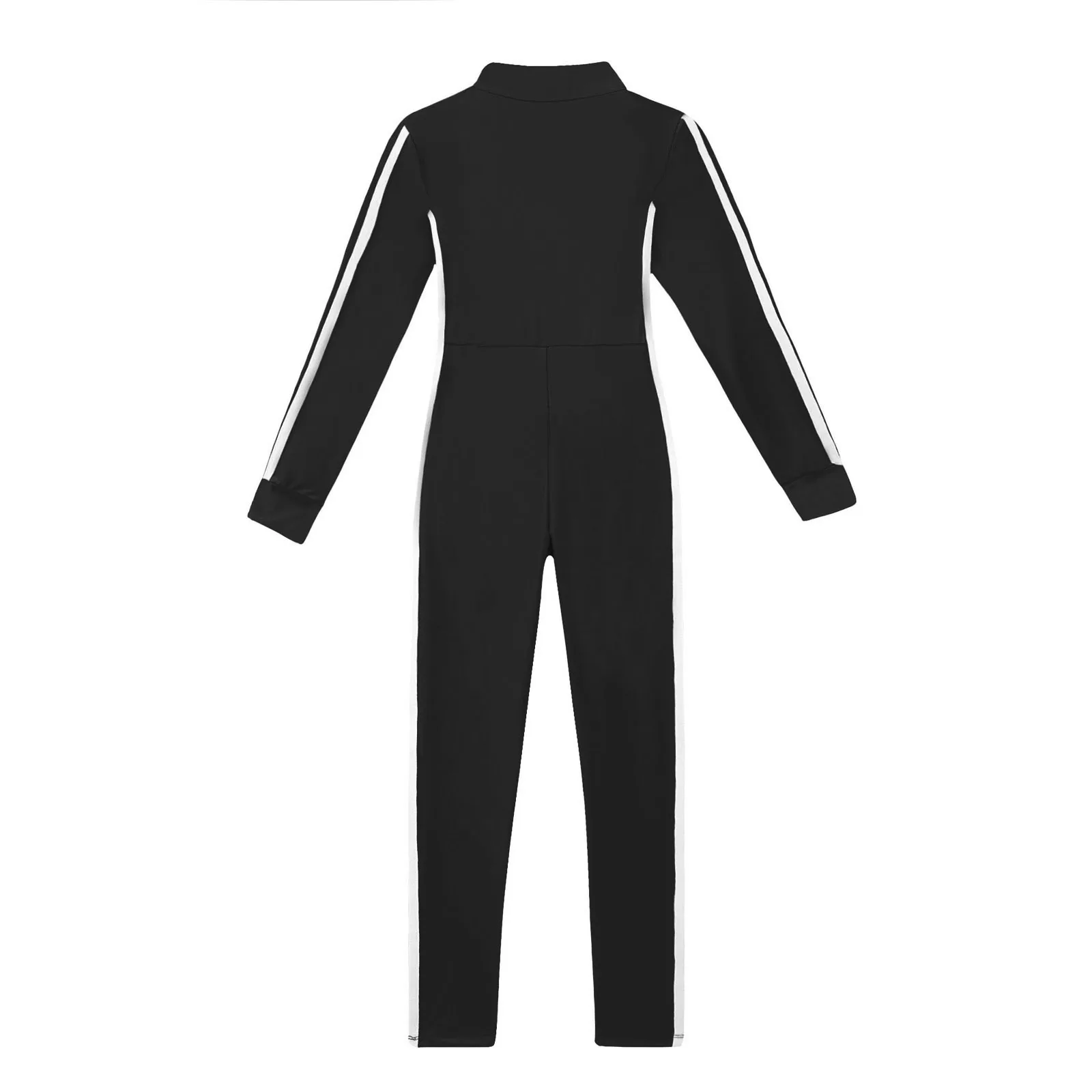 Kids Meisjes Lange Mouwen Ritssluiting Ballet Dans Gymnastiek Unitard Kind Volledige Bodysuit Dancewear Een Stuk Jumpsuit Kostuum