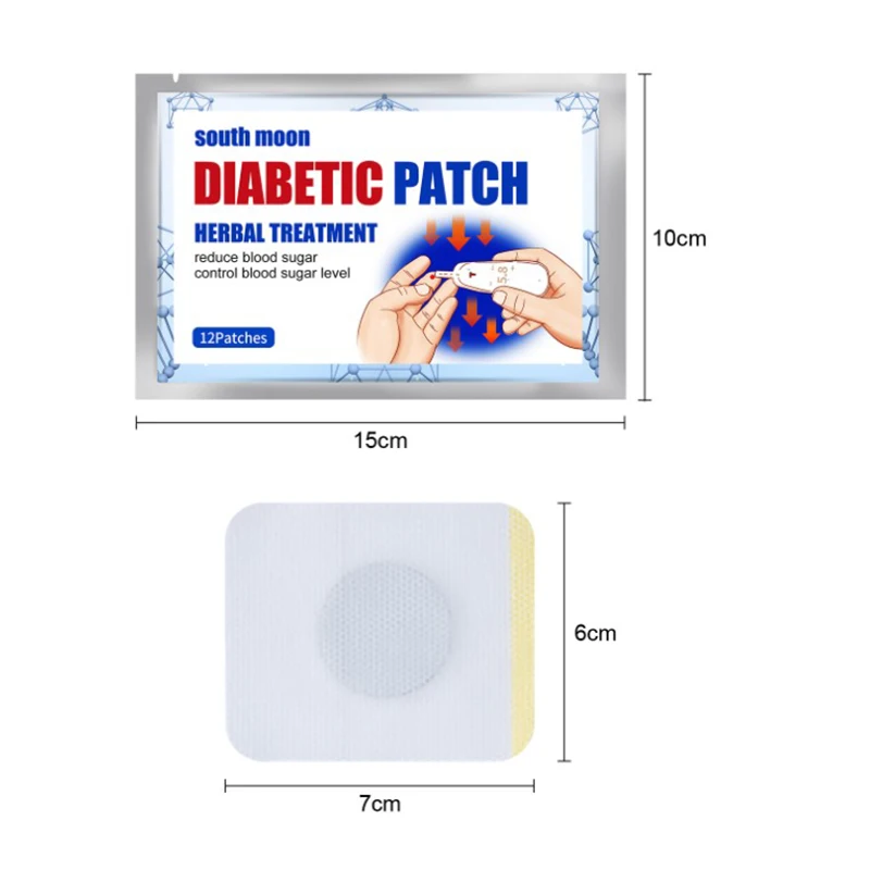 12Pcs Diabetic Patch Stabilizes Blood Sugar Level Balance Blood Glucose Diabetes Patche Treatment Diabetes