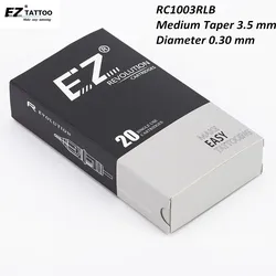 RC1003RLB EZ Revolution Tattoo Cartridge Needles #10 (0.30 MM) 3RL Medium Taper Round Liner Rotary Pen Machine Grip Supply