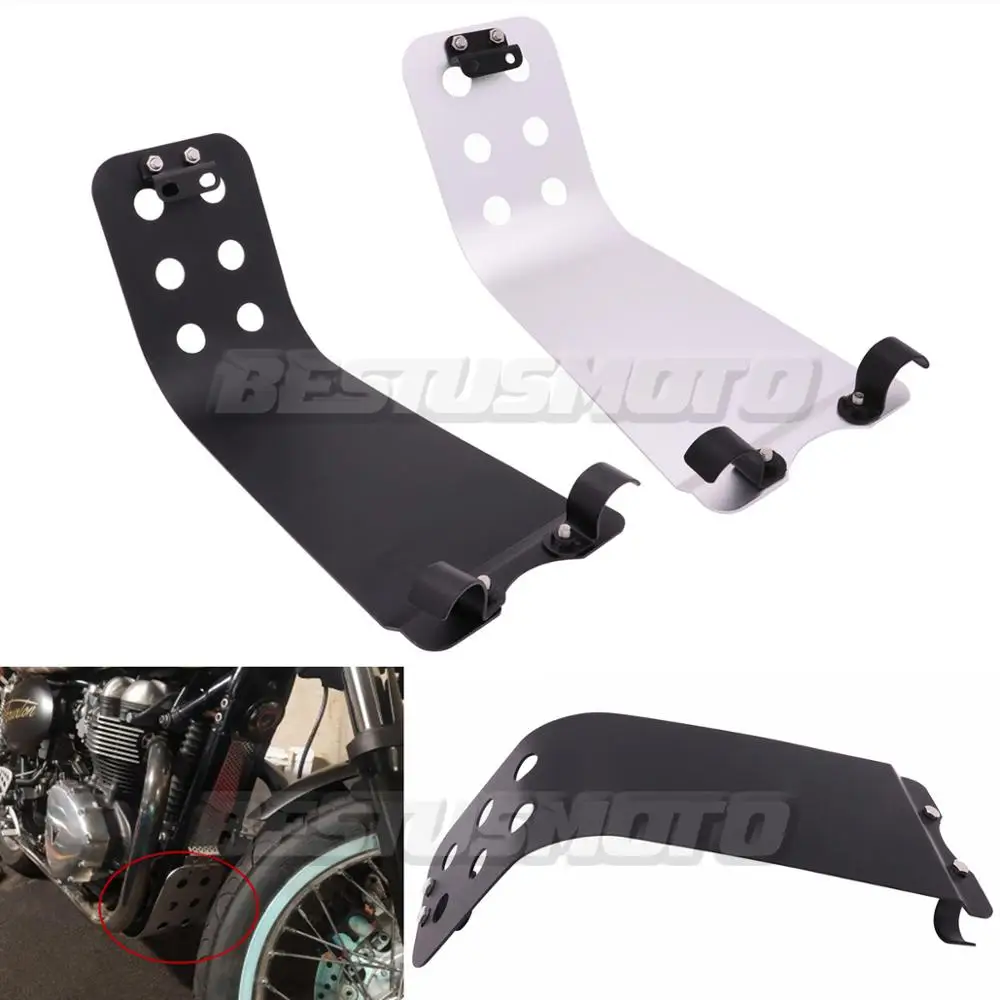 

Motorcycle Aluminum Engine Guard Skid Plate For Triumph Bonneville T100 SE Thruxton 900 Scrambler Steve Mcqueen