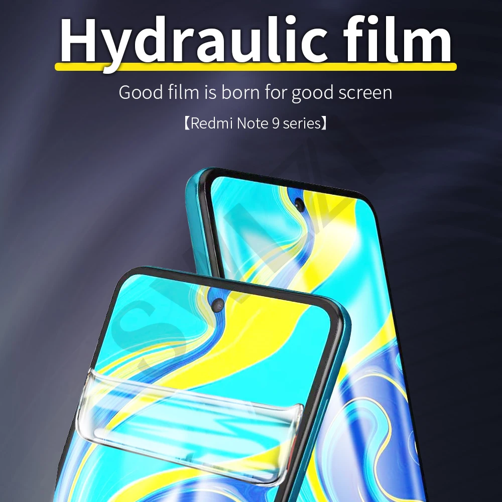 ZLNHIV soft full cove for redmi note 8 8T pro phone screen protector 8A protective hydrogel film Not Glass