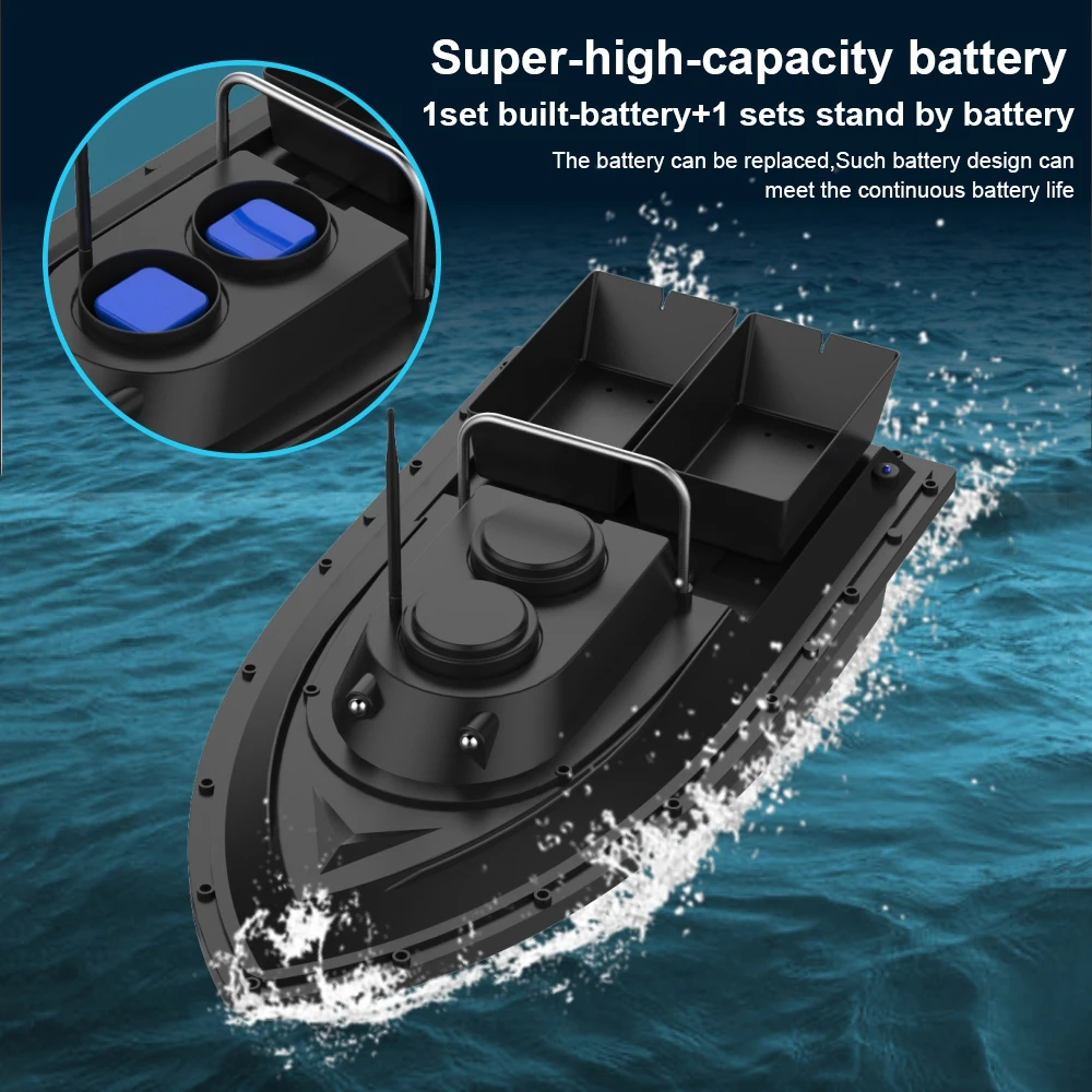 

D11 Smart RC Bait Boat Toys Dual Motor Fish Finder Ship Boat Remote Control 500m Fishing Boats Speedboat Fishing Tool Model Toy