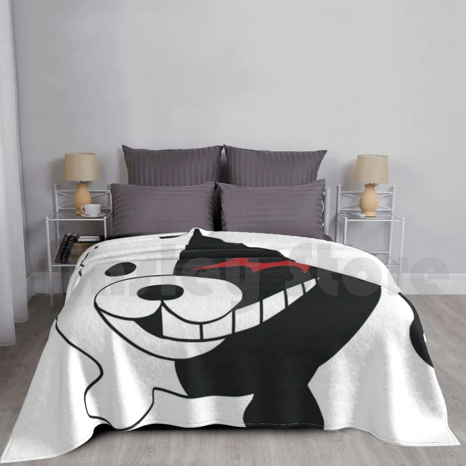 

Monokuma Ball-Danganronpa Blanket Fashion Custom Danganronpa Dr Dr2 Dr3 Monokuma Meme Mmonokuma Ball